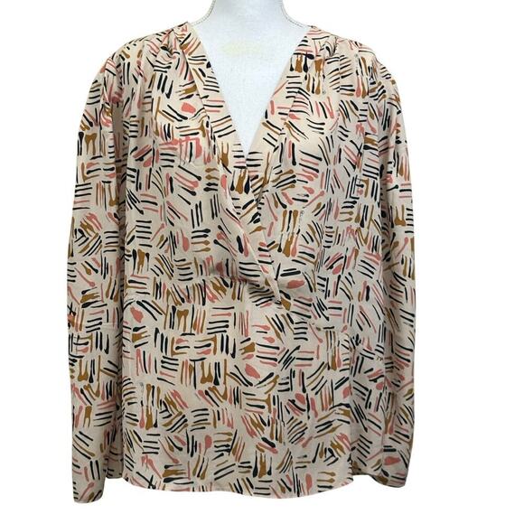 CAbi Marni top, cream/orange, XXL, artsy, minimalist chic, casual, neutral - Picture 1 of 7